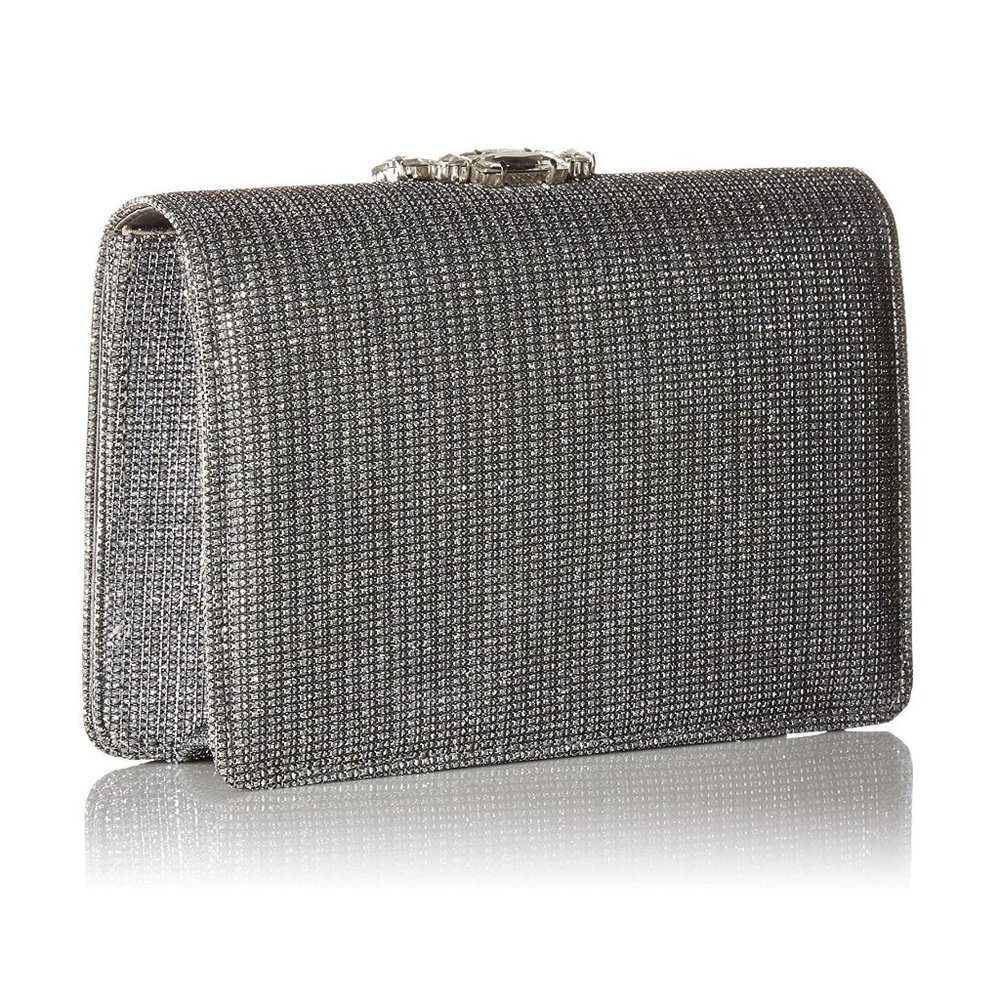 Adrianna Papell Sandi Pewter Small Flap Clutch - Picture 2 of 7